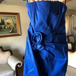 Blue Strapless Dress